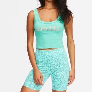 Billabong biker shorts leopard